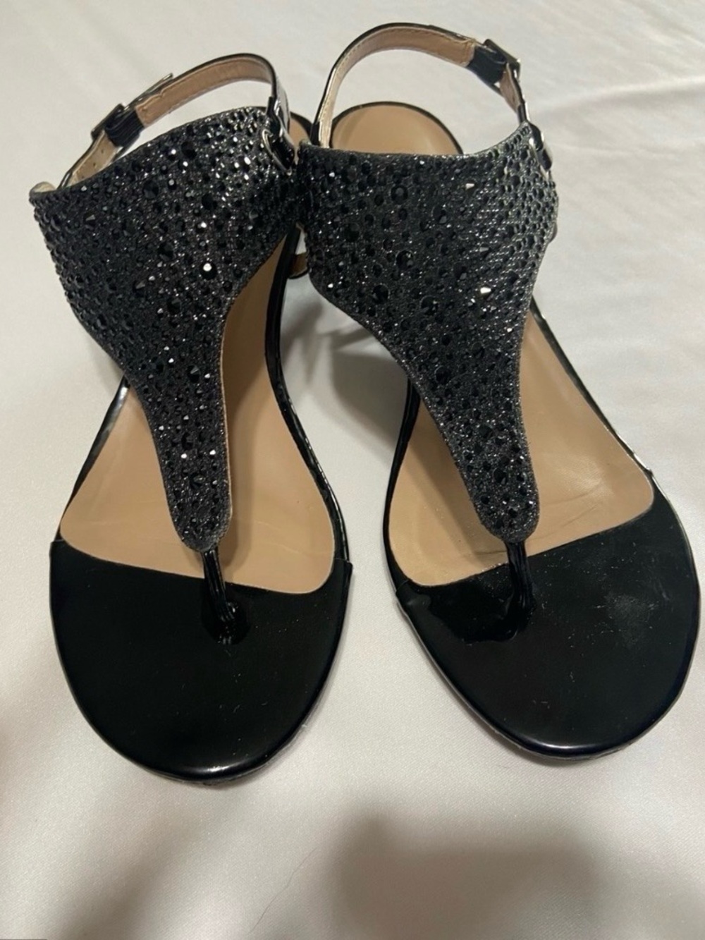 Dream Pairs Women's Thong Embellished Wedge Sandals Size 8